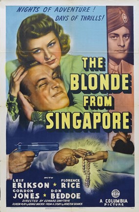 Framed Blonde from Singapore Print