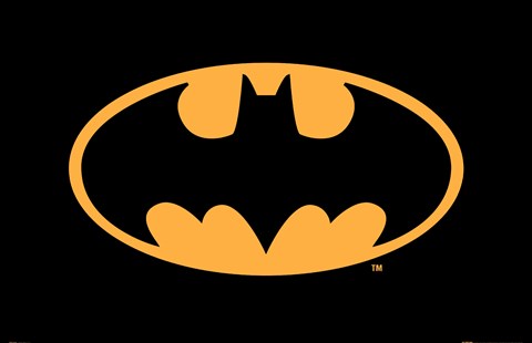 Framed Batman Logo Print