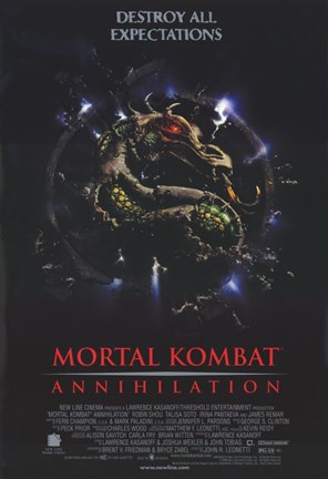 Framed Mortal Kombat 2: Annihilation Movie Print