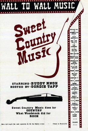 Framed Sweet Country Music Print