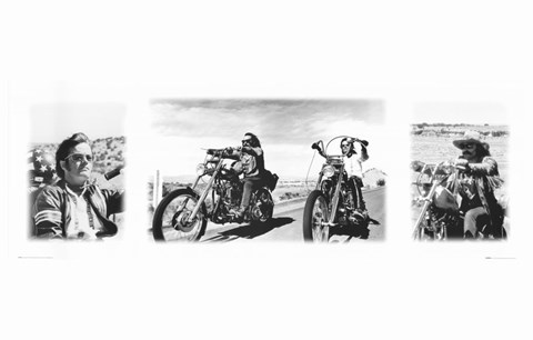 Framed Easy Rider (triptych) Print