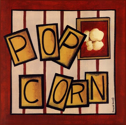 Framed Popcorn Print