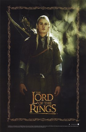 Framed Lord of the Rings: Fellowship of the Ring Legolas Greenleaf Print
