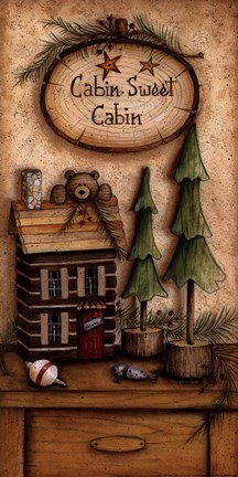 Framed Cabin, Sweet Cabin Print