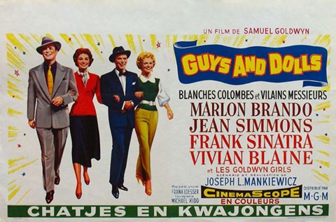 Framed Guys and Dolls (french) Print