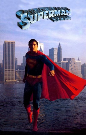 Framed Superman: The Movie New York Print