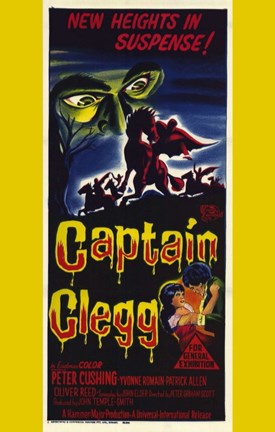 Framed Captain Clegg - yellow Print