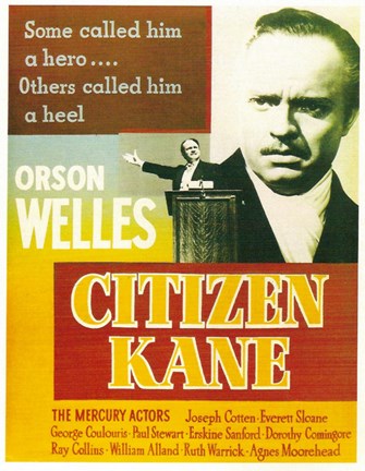 Framed Citizen Kane Some called him a hero... Print