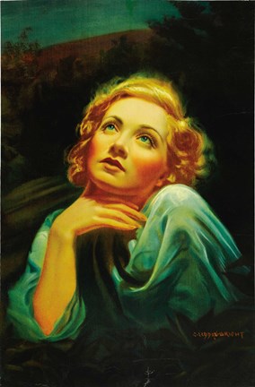 Framed Blonde Venus - looking up Print