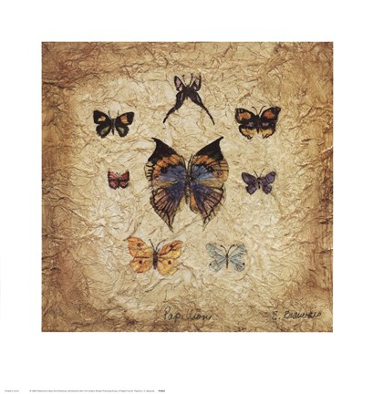 Framed Papillons I Print