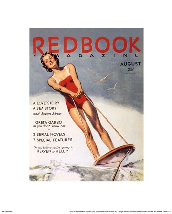 Framed Redbook IV, August 1933 Print