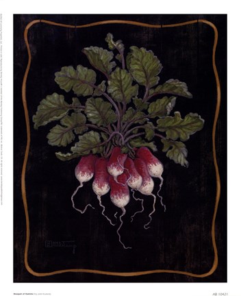 Framed Bouquet Of Radishes l Print