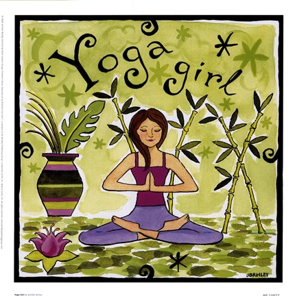 Framed Yoga Girl Print