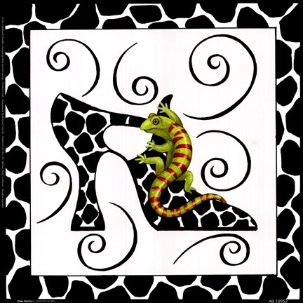 Framed Shoe Gecko Print
