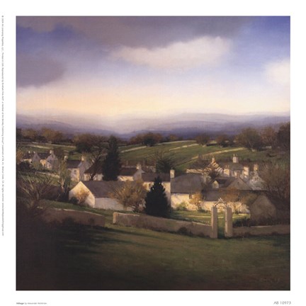 Framed Alexander Mckenzie - Village Print