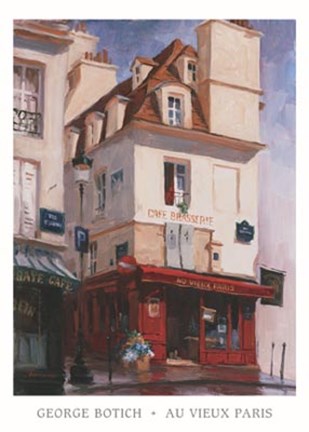 Framed Au Vieux Paris Print