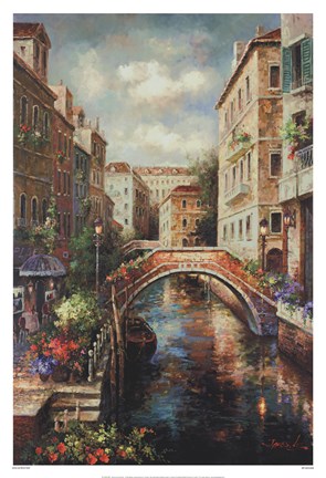 Framed Venice Canal Print