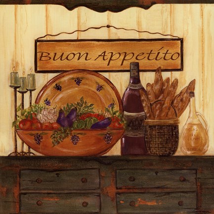Framed Buon Appetito Print
