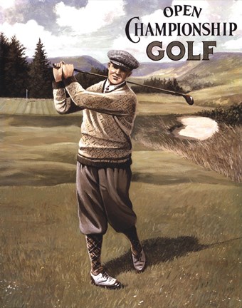 Framed Open Championship Golf II Print