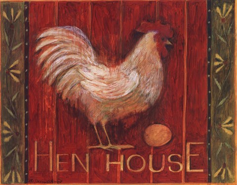 Framed Hen House Print