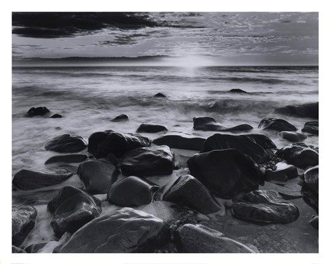Framed Winter Sunrise Montauk Coast #2 Print