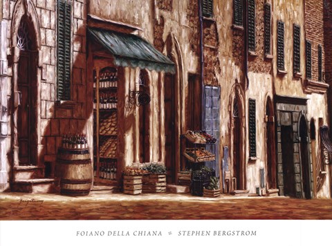 Framed Foiano Della Chiana Print