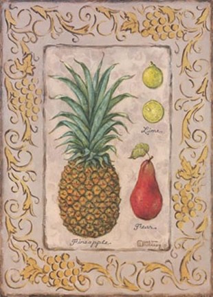 Framed Tropical Fruit II Print