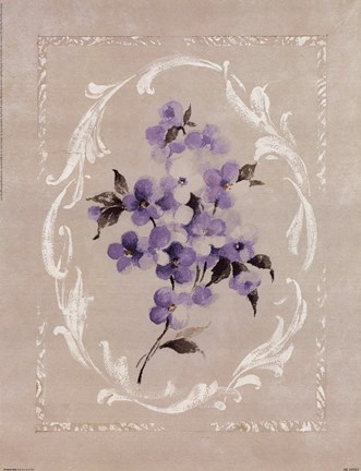 Framed Framed Lilac I Print
