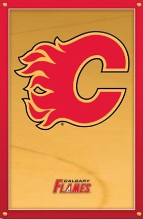 Framed Calgary Flames - Logo 08 Print
