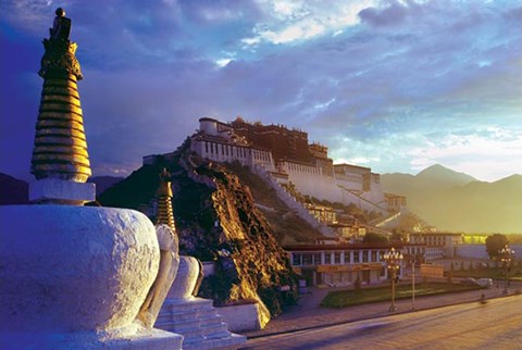 Framed Potala Palace Print