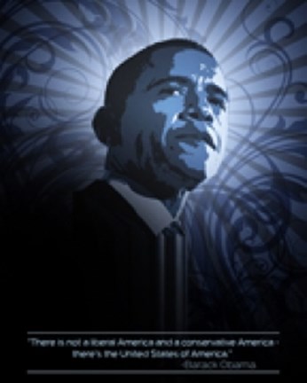 Framed America&#39;s Promise - Obama Print