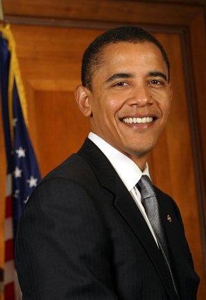 Framed Barack Obama - Portrait (Style A) Print