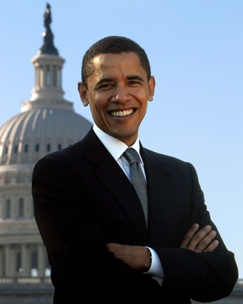 Framed Barack Obama - Portrait (Style B) Print