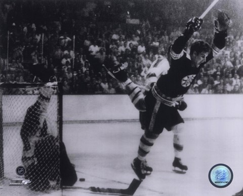 Framed Bobby Orr 1970 Action Print