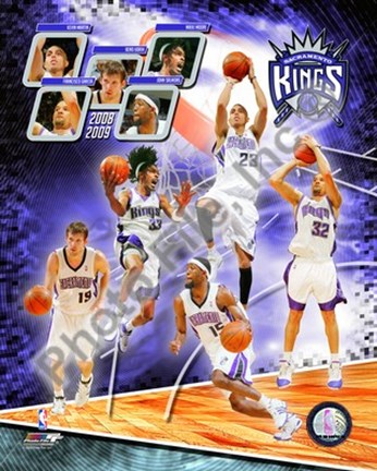 Framed 2008-09 Sacramento Kings Team Composite Print