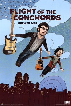 Framed Flight of the Conchords - Season 2 - Born to Folk Print