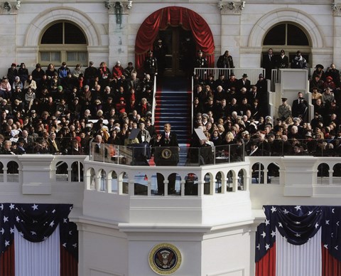 Framed 2009 Barack Obama Inaugural Address Print