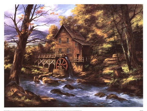 Framed Rocky Creek Mill Print