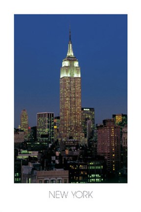Framed Empire State Building, N.Y. Print