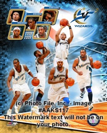 Framed 2008-09 Washington Wizards Team Composite Print