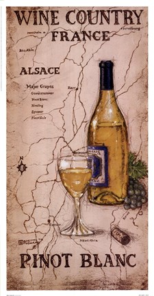 Framed Wine Country III Print