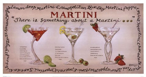 Framed Martini Collection Print