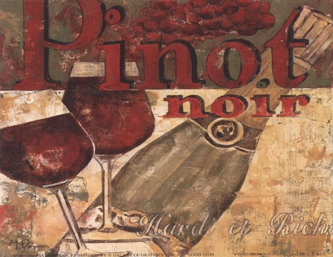 Framed Pinot Noir Print