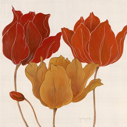 Framed Austin&#39;s Tulips II Print