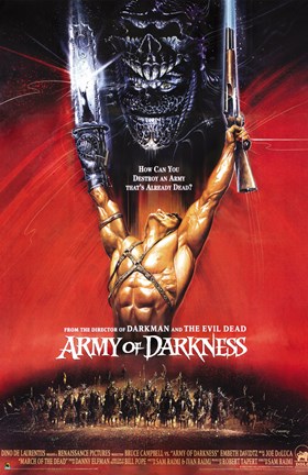 Framed Army of Darkness - Movie Score Print