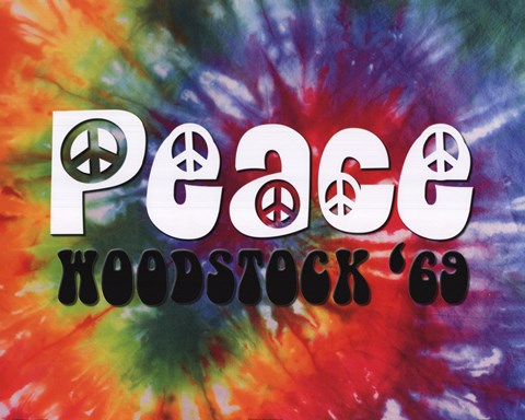Framed Woodstock - Peace Print