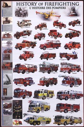 Framed History of Firefighting Print