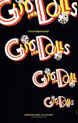 Framed Guys and Dolls (Broadway) - style A Print