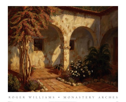 Framed Monastery Arches Print