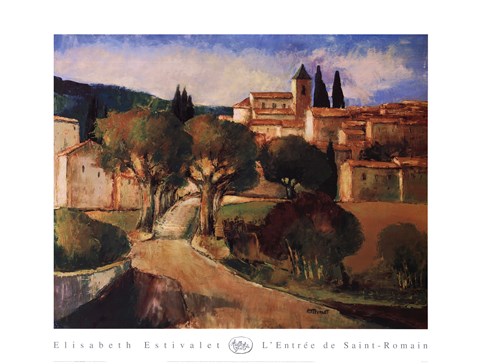 Framed L&#39;entree De Saint Romain Print